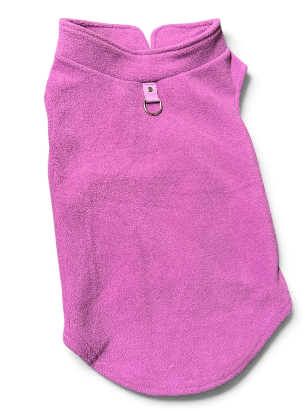 Purple Fleece Dog Coat 2XL Warm Winter Sweater Jacket Leash D Ring NWOT